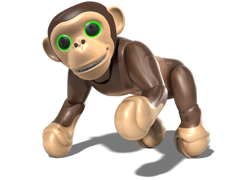 Illustration for article titled The Zoomer Robot Chimp Stands and Balances on Two Feet Better Than a Toddler Can